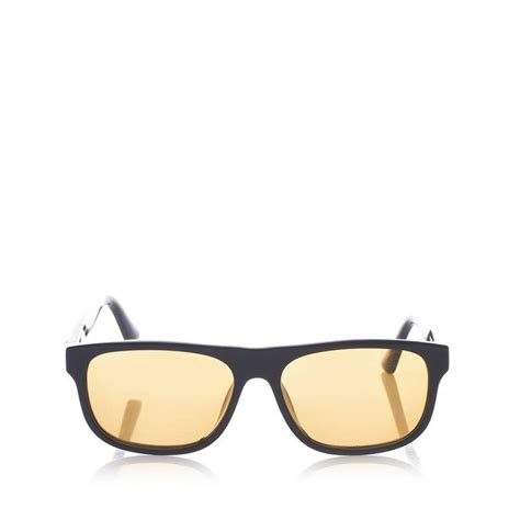 gucci yellow tinted sunglasses|gucci bedazzled sunglasses.